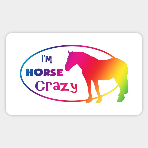 Rainbow Horse Crazy Sticker by Shyflyer